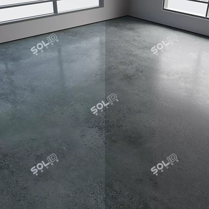 Colored Seamless Concrete Flooring 3D model image 5