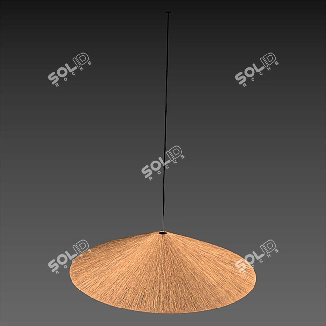  Wicker Lamp 3D Model Kit 3D model image 6