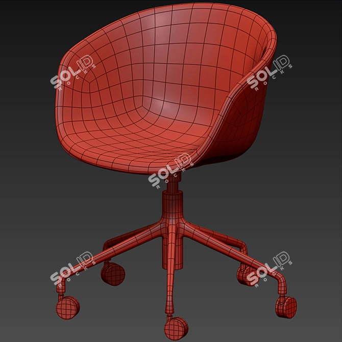 Modern Minimalist Hay Chair 3D model image 6