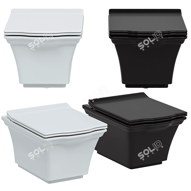 STWORKI Khadsten Wall-Hung Toilet 3D model image 1