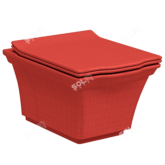 STWORKI Khadsten Wall-Hung Toilet 3D model image 2