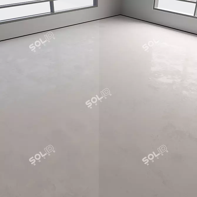 Customizable Polished Concrete Flooring 3D model image 2