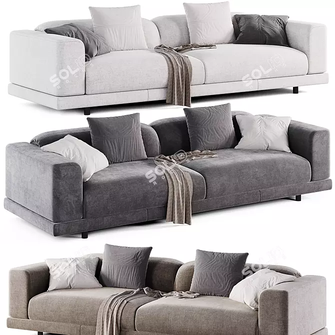 Elegant NEVYLL Model Sofa 3D model image 2