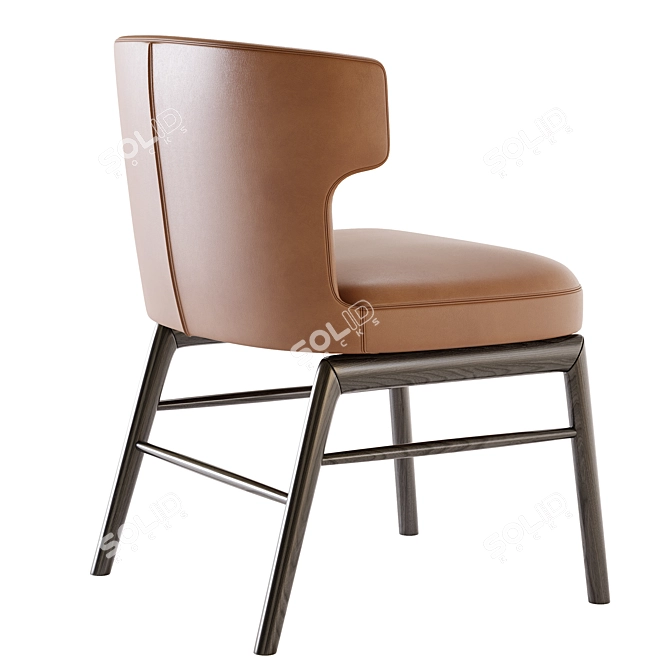 Modern Upholstered VESTA Chair 3D model image 2