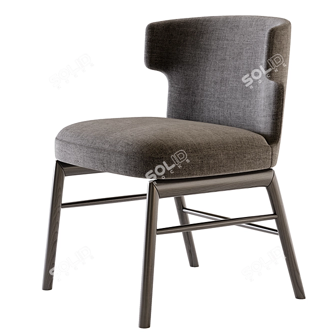 Modern Upholstered VESTA Chair 3D model image 3