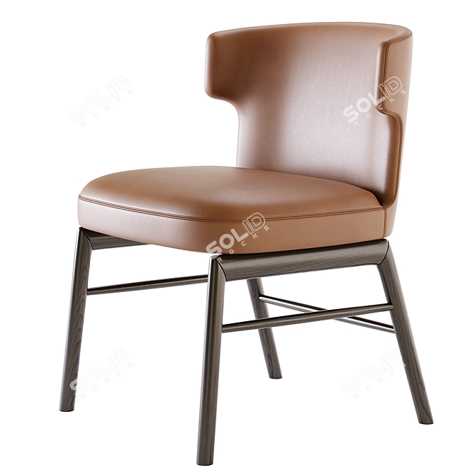 Modern Upholstered VESTA Chair 3D model image 5