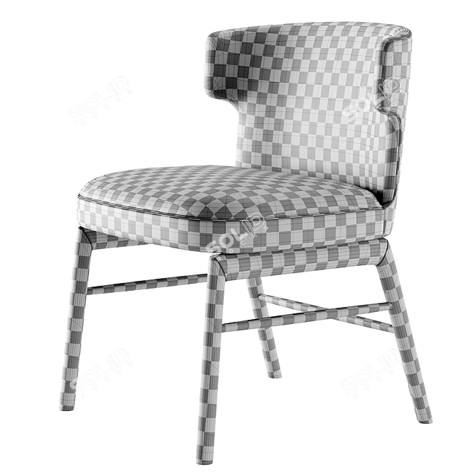 Modern Upholstered VESTA Chair 3D model image 6