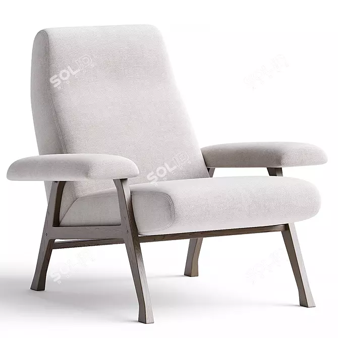 Modern Elegance: HALL Armchair Arflex 3D model image 3