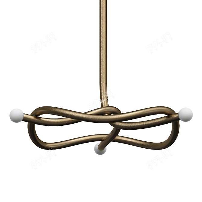 Interconnected Forms Lighting Fixture 3D model image 1