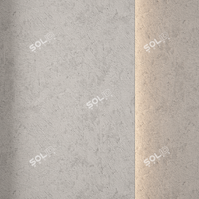  PBR Textures Pack: Concrete Plaster 3D model image 1