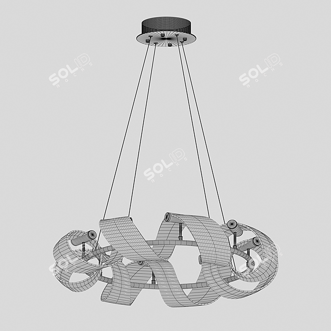 Ranni Gold Pendant Light 3D model image 2