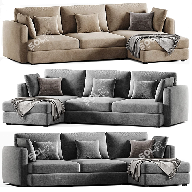 GLEE Modular Sofa By Lema 3D model image 3