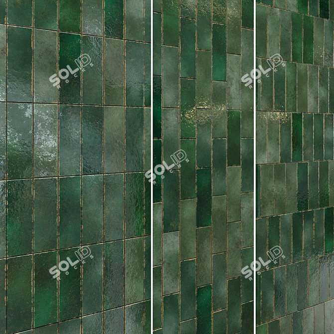 Amazonia Ceramic Tiles Set 002 3D model image 4