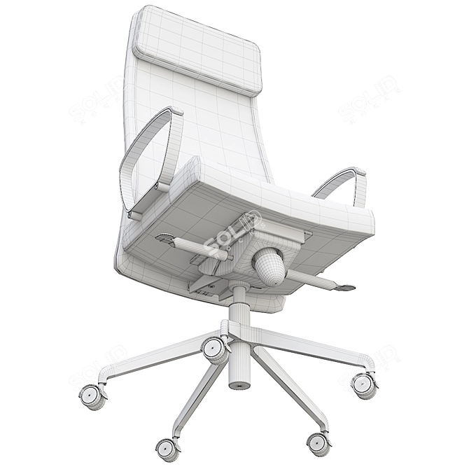 Ergonomic Vissle Office Chair 3D model image 3