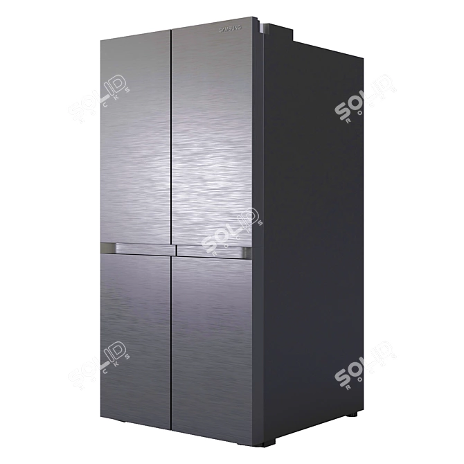 Smart French Door Refrigerator Model 3D model image 2