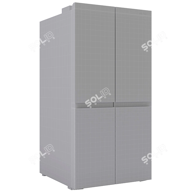 Smart French Door Refrigerator Model 3D model image 3