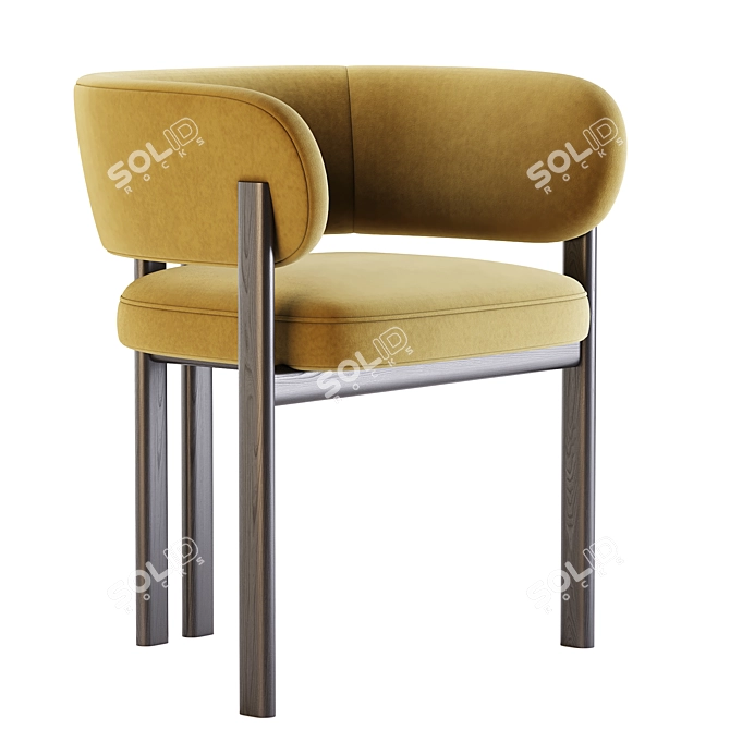 Bay Metal Armchair 3Ds Max Corona 3D model image 2