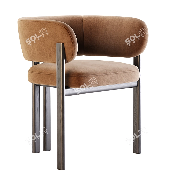 Bay Metal Armchair 3Ds Max Corona 3D model image 3