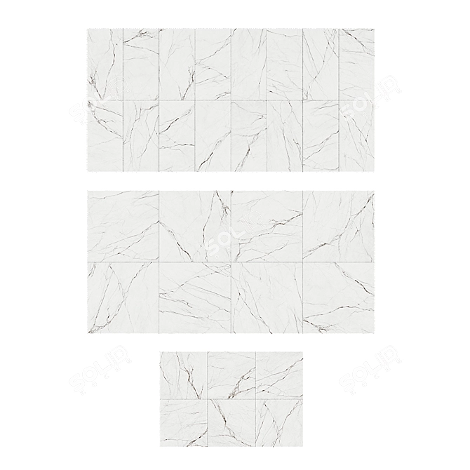 MARMOLES VOLTERRA BLANCO Ceramic Tiles 3D model image 2