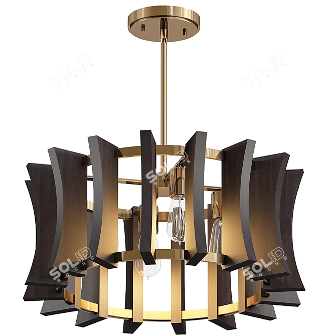 Elegant Garcia Convertible Chandelier 3D model image 1