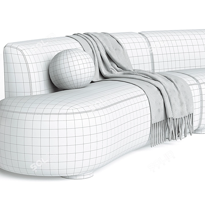 Oktaviya Sectional Sofa 3D model image 3