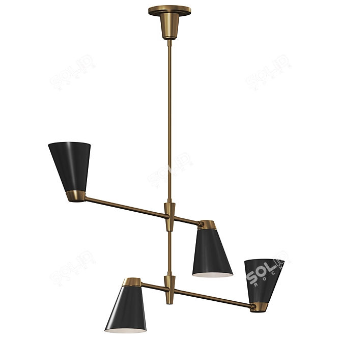 Signoret Chandelier Collection Visual Comfort 3D model image 2