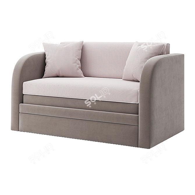 Convertible Sofa Bed Mini 3D model image 2