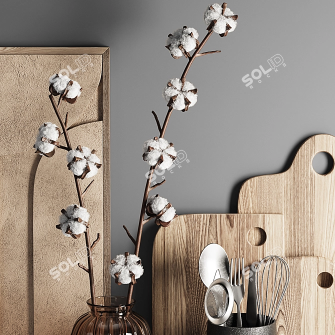 Versatile Kitchen Accessories Set 3D model image 4