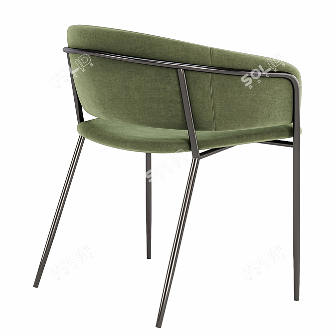 Modern Dining Chair in 5 Colors 3D model image 6