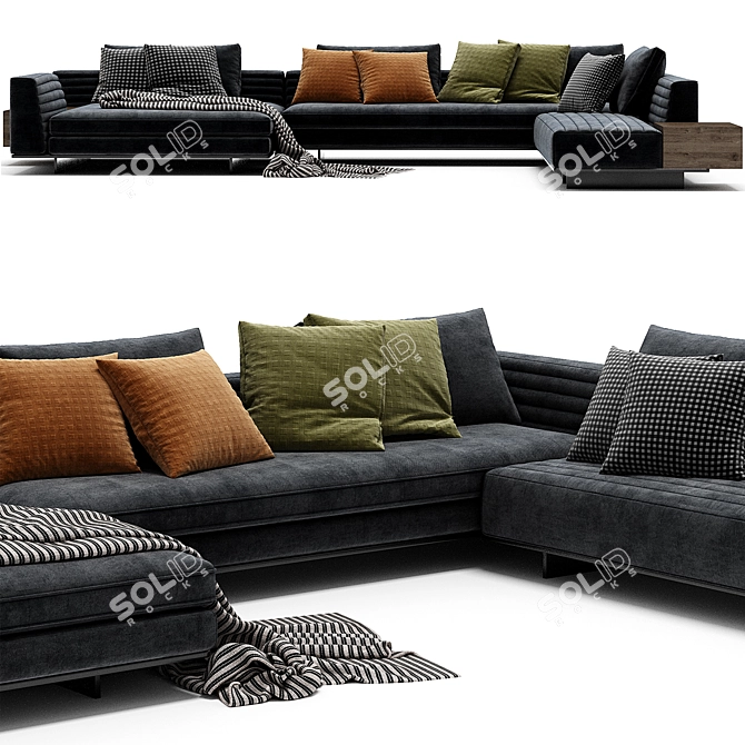 Modern Furniture Design: Minotti Roger 3D model image 3