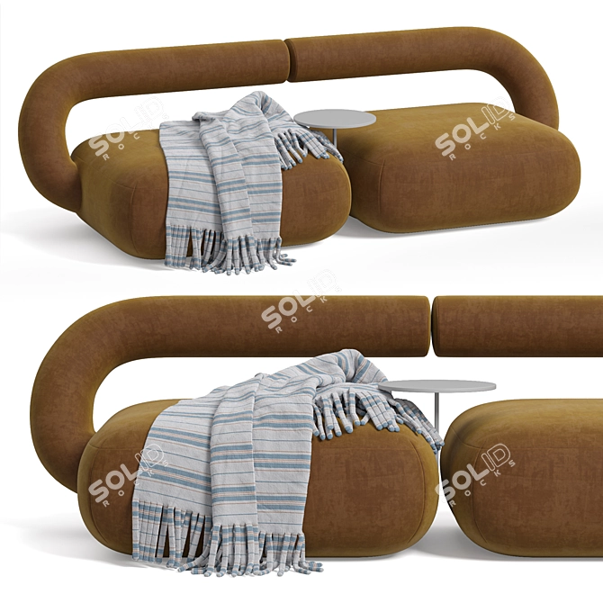 Modern Baya Sofa Model Collection 3D model image 2