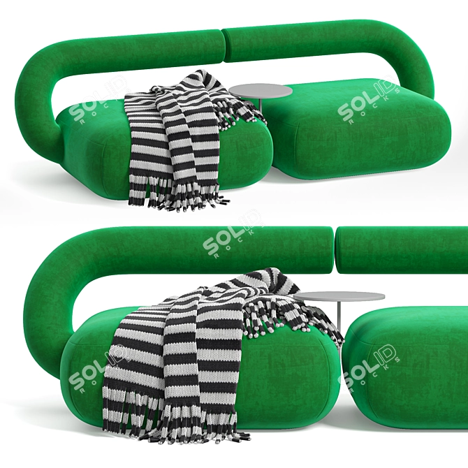 Modern Baya Sofa Model Collection 3D model image 4