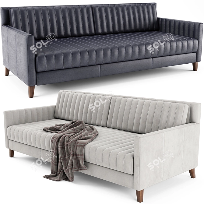 Elegant Bristol Sofa in Millimeters 3D model image 1