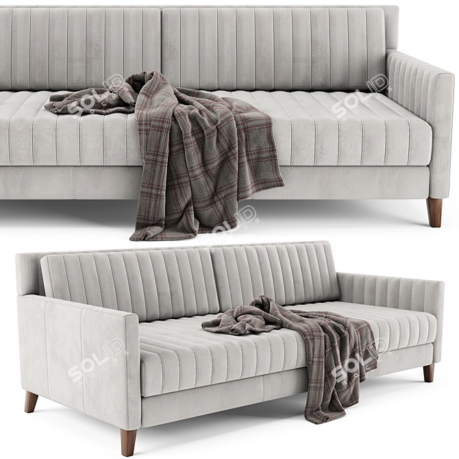 Elegant Bristol Sofa in Millimeters 3D model image 3