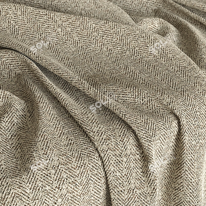 Realistic Fabric Texture 4k PBR 3D model image 1