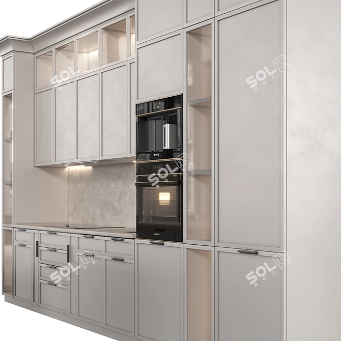 Customizable Kitchen Set 3D Models 3D model image 3