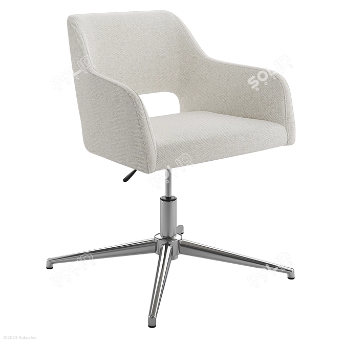 Designer Office Chair Esma Contemporary 3D model image 1
