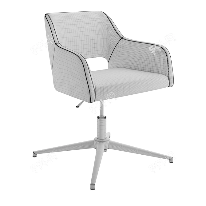 Designer Office Chair Esma Contemporary 3D model image 7