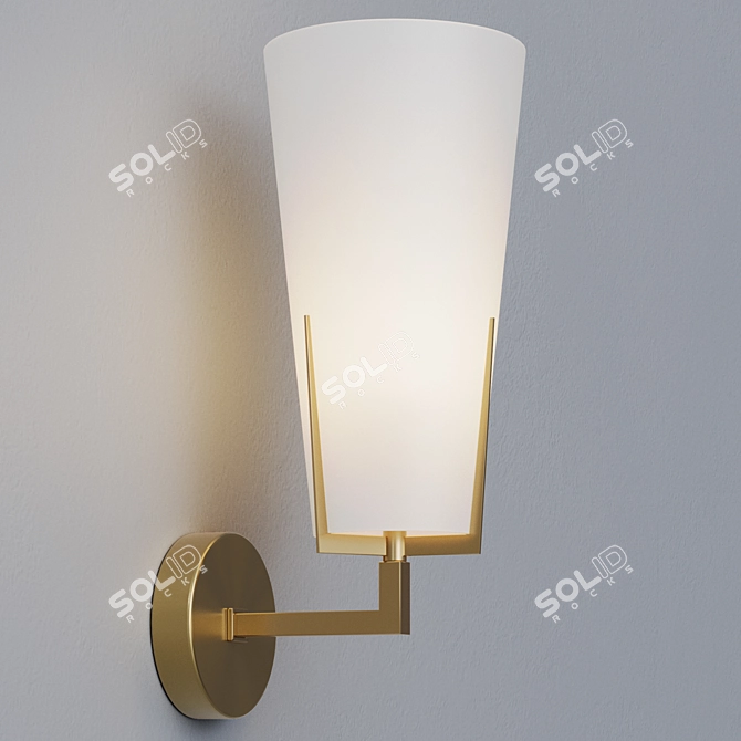 Modern Subra Wall Sconce 3D model image 6