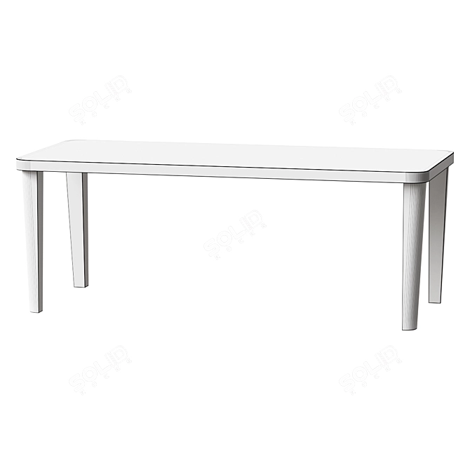 Terrazzo Dining Table Beauty 3D model image 2