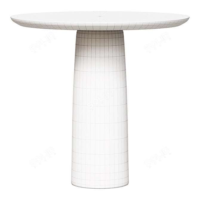  Luxe Black Marble Dining Table 3D model image 2