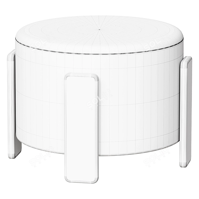 Stylish Bea Ottoman Furniture 3D model image 2