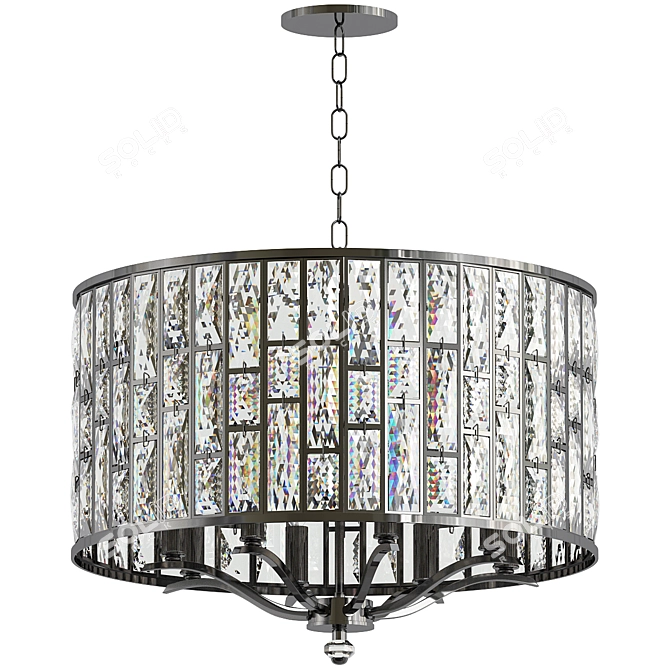 Elegant Bella Pendant Light 3D model image 1