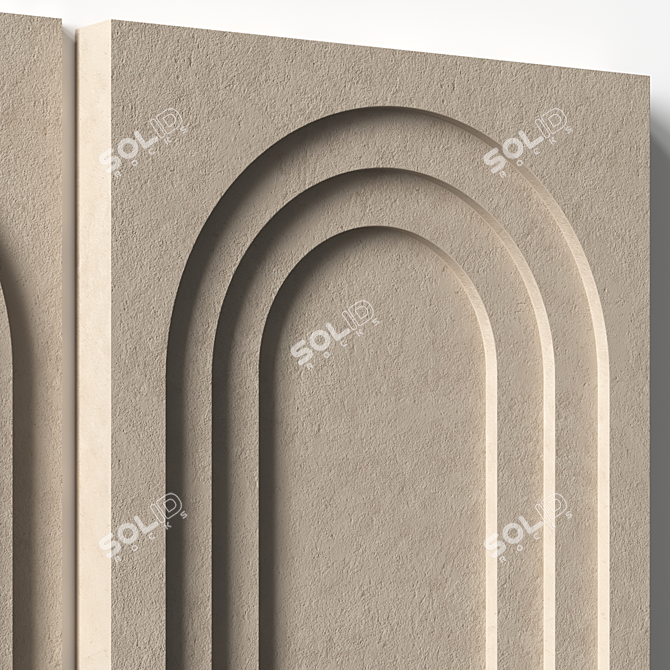 Stone Relief Wall Art Sculpture 3D model image 4