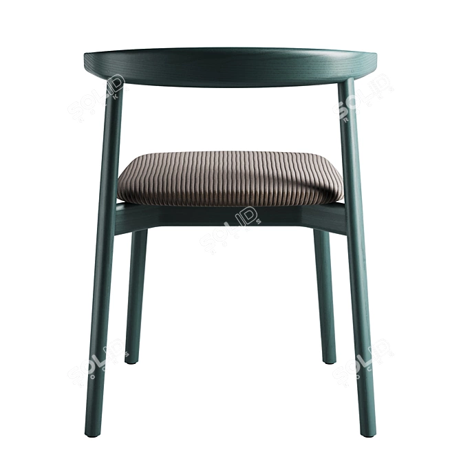 Modern Ando Chair Upholstered Design 3D model image 4