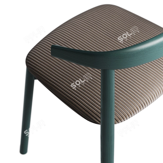 Modern Ando Chair Upholstered Design 3D model image 6