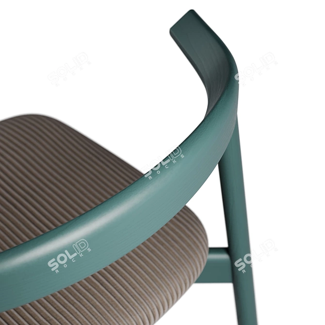 Modern Ando Chair Upholstered Design 3D model image 7