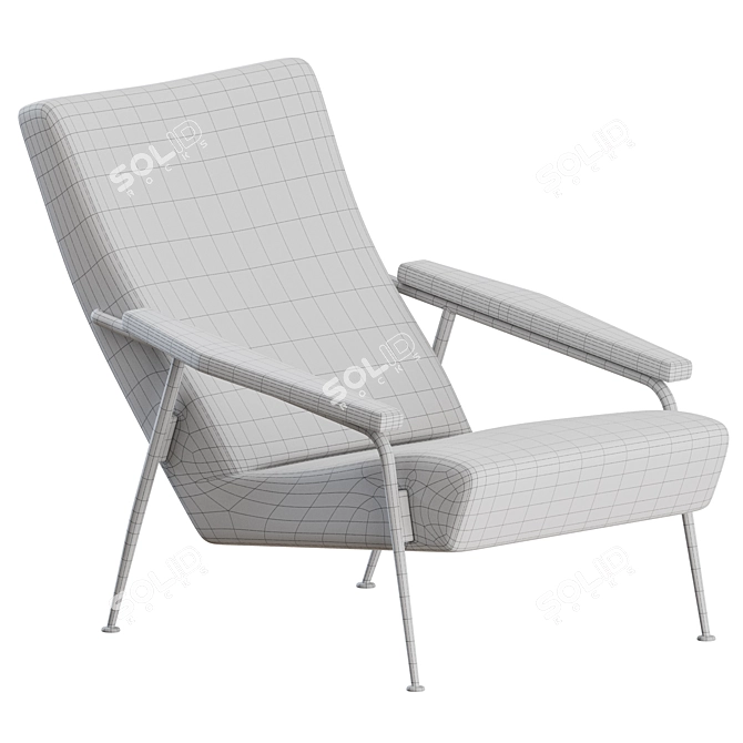 Molteni&C D.153.1 Lounge Armchair 3D model image 4