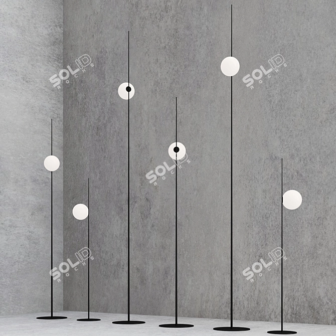 Karman LED Atmosphere Floor Lamp 3D model image 3