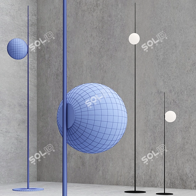 Karman LED Atmosphere Floor Lamp 3D model image 4